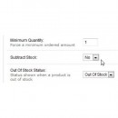 Subtract stock default No at admin product page